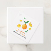 スイッモダンターコイルスオレンジベビーシャワー フェイバータグ (インサイチュ)