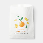 スイッモダンターコイルスオレンジベビーシャワー フェイバーバッグ (正面)