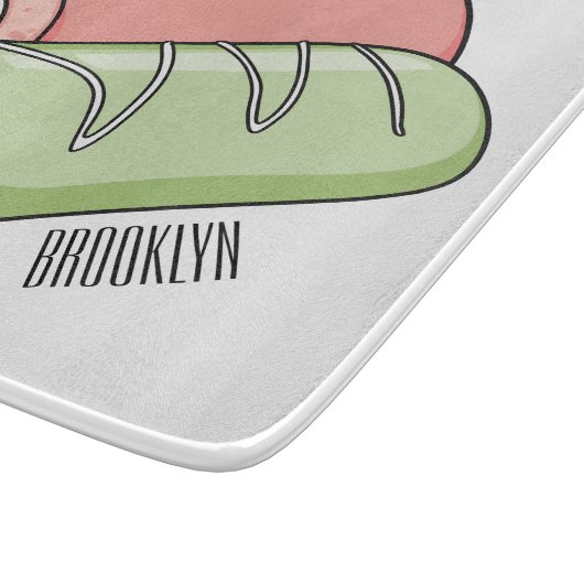 スイッ転が転がクの漫画イラストレーション カッティングボード (角)