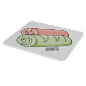 スイッ転が転がクの漫画イラストレーション カッティングボード (角)