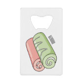 スイッ転が転がクの漫画イラストレーション クレジットカード栓抜き (正面)