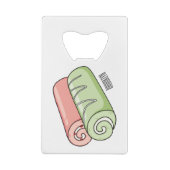 スイッ転が転がクの漫画イラストレーション クレジットカード栓抜き (裏面)