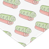 スイッ転が転がクの漫画イラストレーション ショートテーブルランナー (コーナー)