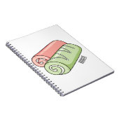 スイッ転が転がクの漫画イラストレーション ノートブック (右側)