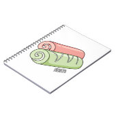 スイッ転が転がクの漫画イラストレーション ノートブック (左側)