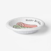 スイッ転が転がクの漫画イラストレーション ペーパーボウル (傾斜あり)