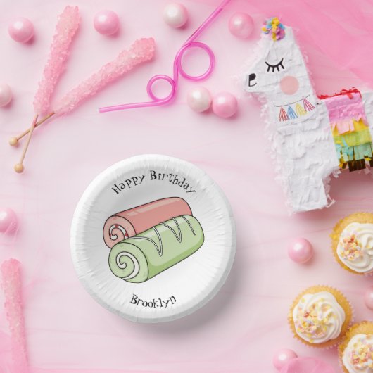 スイッ転が転がクの漫画イラストレーション ペーパーボウル (パーティー)