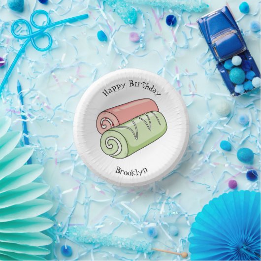 スイッ転が転がクの漫画イラストレーション ペーパーボウル (パーティー)