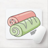 スイッ転が転がクの漫画イラストレーション マウスパッド (マウス)