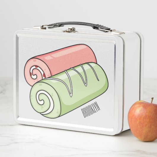 スイッ転が転がクの漫画イラストレーション メタルランチボックス (インサイチュ)