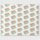 スイッ転が転がクの漫画イラストレーション ラッピングペーパー (フラット)