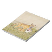 スイフトギツネ (Vulpes macrotis) 巣穴の若い個体 4 ノートパッド (回転)