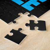 スイマーのための水泳ギフト ジグソーパズル (側面)