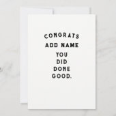 スイマー 水泳チーム 卒業 カード (裏面)