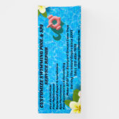 スイミカスタマイズングプールスパ保守修理ユーザー 横断幕 (縦)