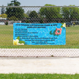 スイミカスタマイズングプールスパ保守修理ユーザー 横断幕