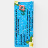 スイミカスタマイズングプールスパ保守修理ユーザー 横断幕 (縦)