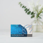 スイミカッコいいングプール及びラダーテーマ 名刺 (スタンド正面)