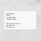 スイミカッコいいングプール及びラダーテーマ 名刺 (裏面)