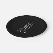 スイミクールング食べマイバブルスイムおもしろい泳ぐ人 ペーパープレート (アングル)