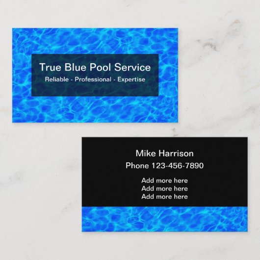 スイミクールンプールウォーターデザイン 名刺 (正面/裏面)