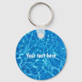 スイミパーソナライズされたングプール水 キーホルダー (正面)