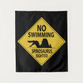 スイミングなし – Spinosaurus タペストリー (正面)