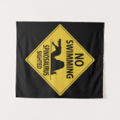 スイミングなし – Spinosaurus タペストリー (正面(横))