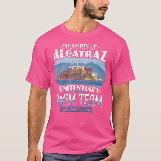 スイミングアルカおもしろいトラズ泳ぐチーム Tシャツ (正面)