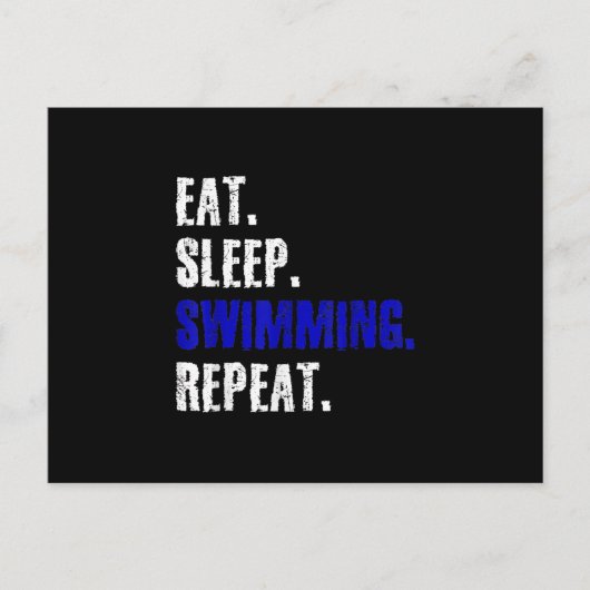 スイミングアンド泳ぐ人デザインサマーギフト 案内ポストカード (正面)