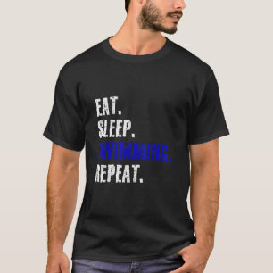スイミングアンド泳ぐ人デザインサマーギフト Tシャツ