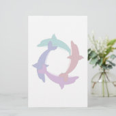 スイミングイルカ 便箋 (スタンド正面)