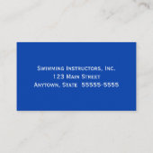 スイミングインストラクタースイムコーチスイミング先生 名刺 (裏面)