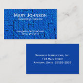 スイミングインストラクタースイムコーチスイミング先生 名刺 (正面/裏面)