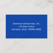 スイミングインストラクタースイムコーチスイミング先生 名刺 (裏面)