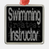 スイミングインストラクター超並外 メタルオーナメント (正面)