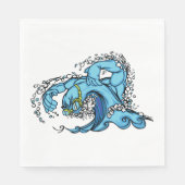 スイミングウェーブ スタンダードランチョンナプキン (正面)