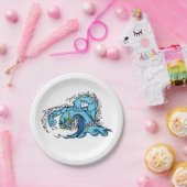 スイミングウェーブ ペーパープレート (パーティー)