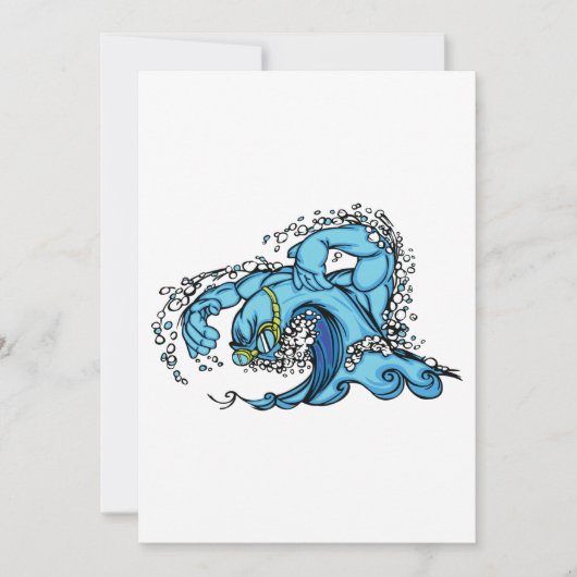 スイミングウェーブ 招待状 (正面)