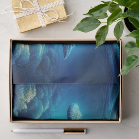 スイミングウミガメのデカップージ | 海野生生物アート 薄葉紙 (ギフト)