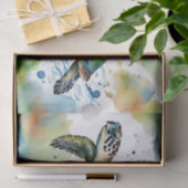 スイミングウミガメ抽象芸術水彩 薄葉紙 (ギフト)