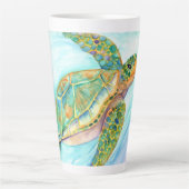 スイミングウミガメ カフェラテマグ (正面)