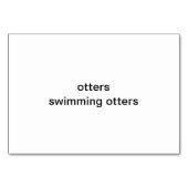 スイミングオター読ズの大人のフラッシュカード テーブルナンバー (裏面)