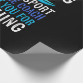 スイミングオンリースポーツここでコーチ泳ぐ人ギフト ラッピングペーパー (角)