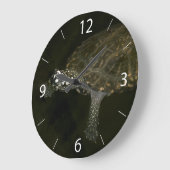 スイミングカメ ラージ壁時計 (傾斜)