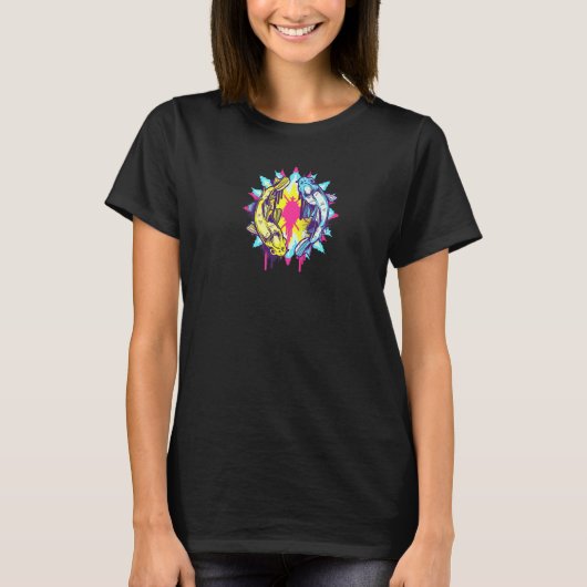 スイミングカ日本のイコイ魚 Tシャツ (正面)