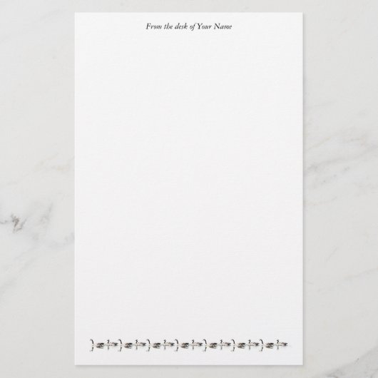 スイミングガース文房具 便箋 (正面)