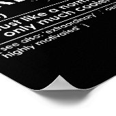 スイミングガール定義スイーおもしろいミング ポスター (角)