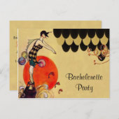 スイミングガール～はがき招待状 インビテーションポストカード (正面/裏面)