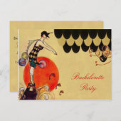 スイミングガール~はがき/招待状/RSVP インビテーションポストカード (正面/裏面)